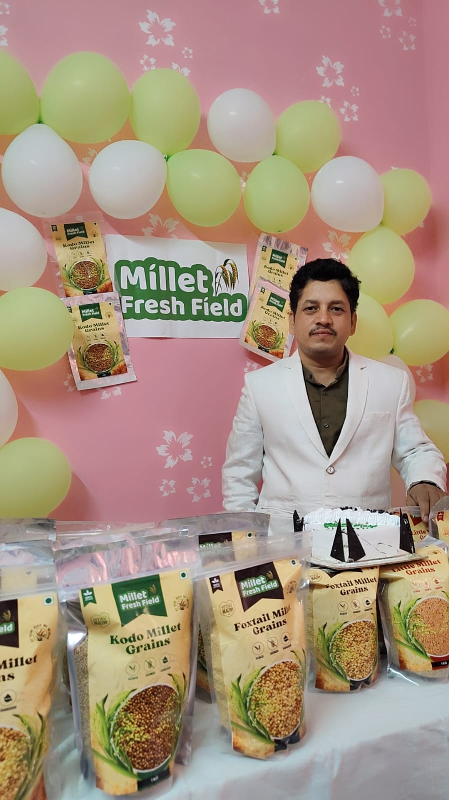 Celebratory event with millet products