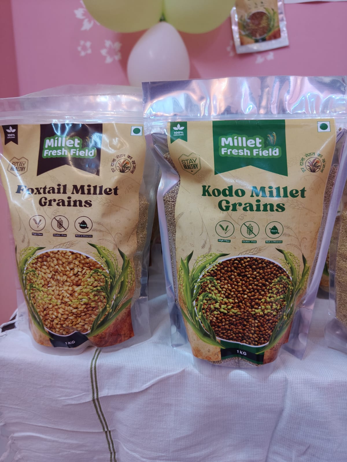Millet product display